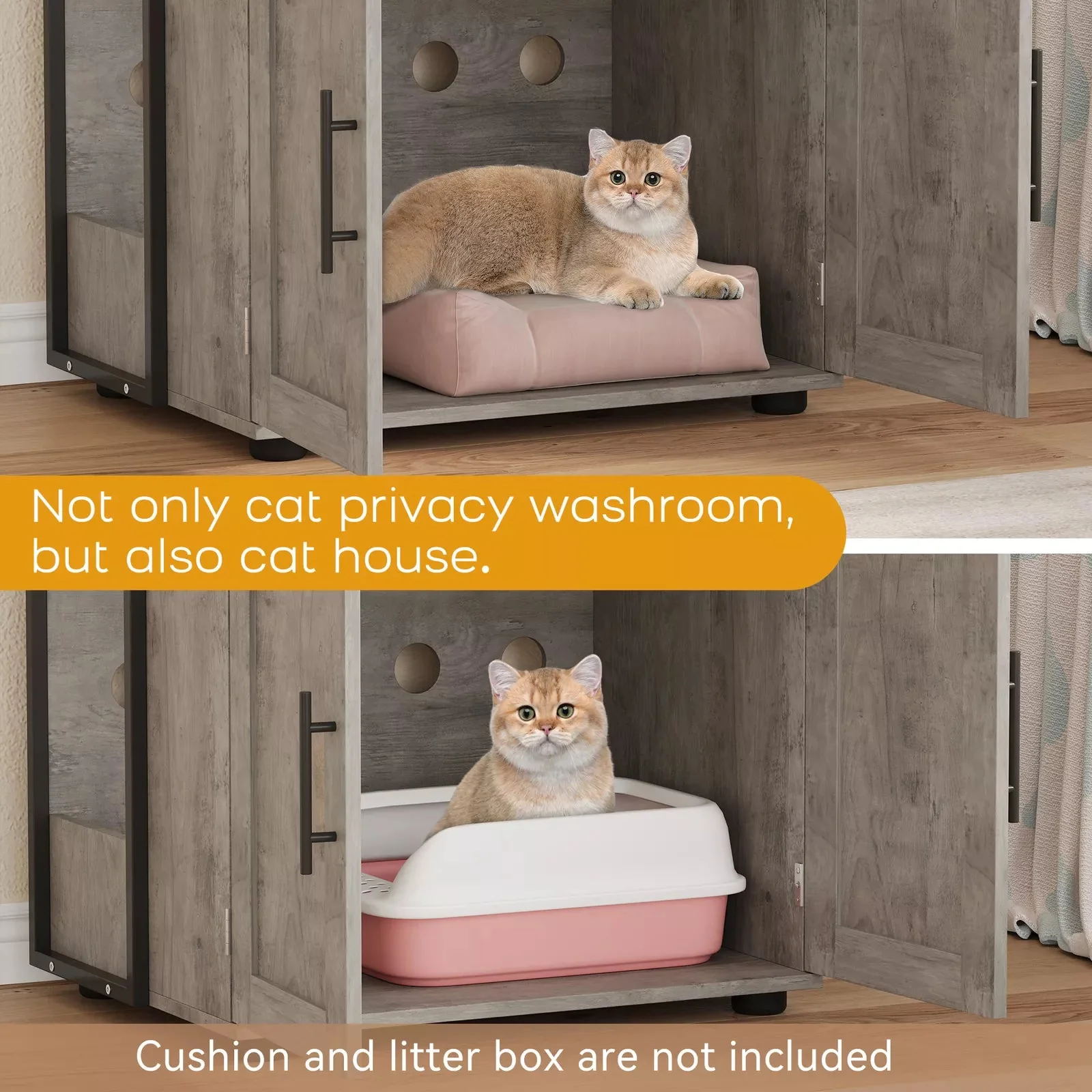 Wilma Cat Litter Box Enclosure Furniture - Image 6