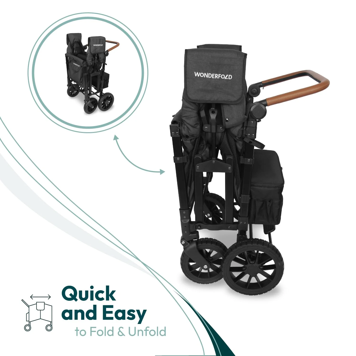 Wonderfold W4 Luxe Pro Baby Stroller - Image 2