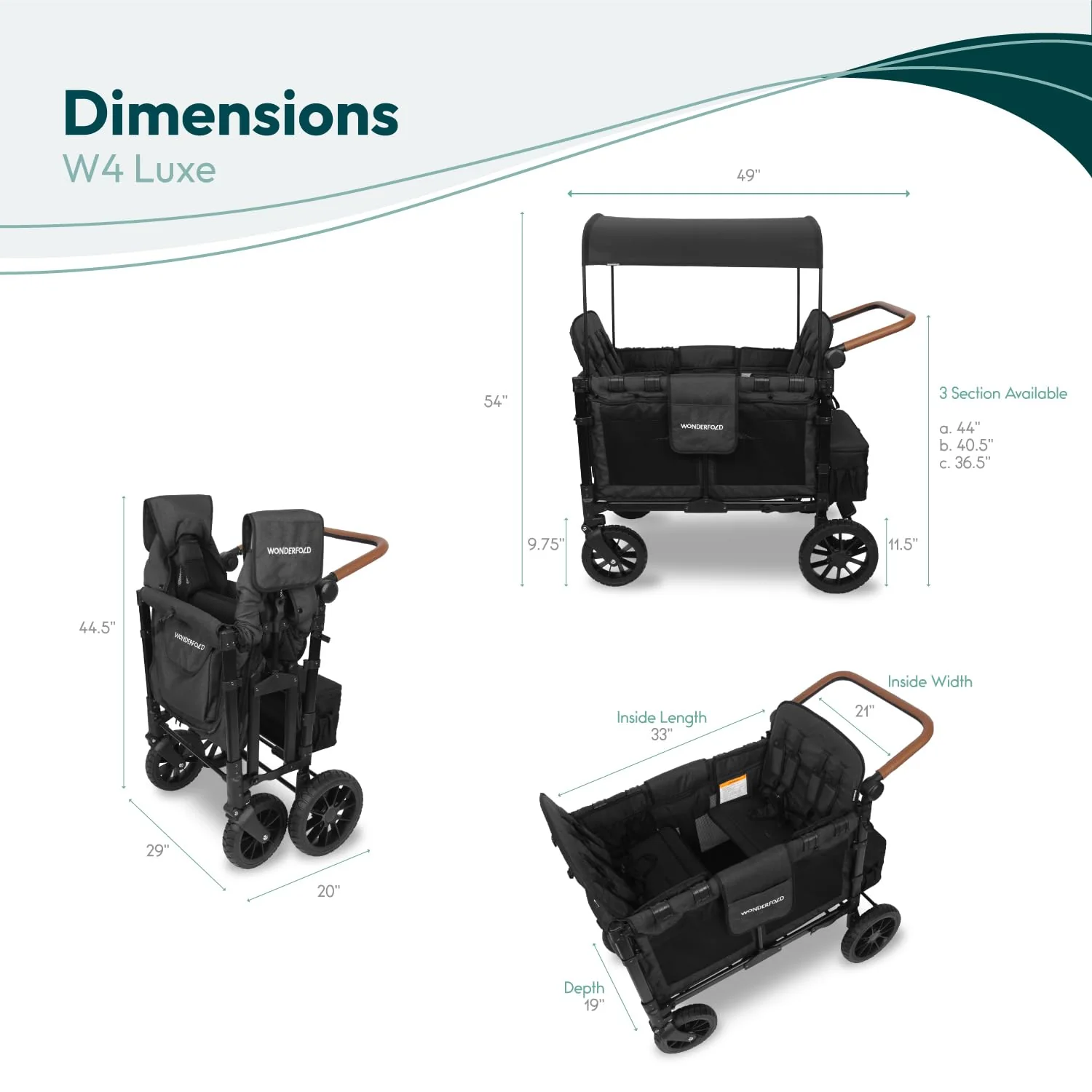 Wonderfold W4 Luxe Pro Baby Stroller - Image 3