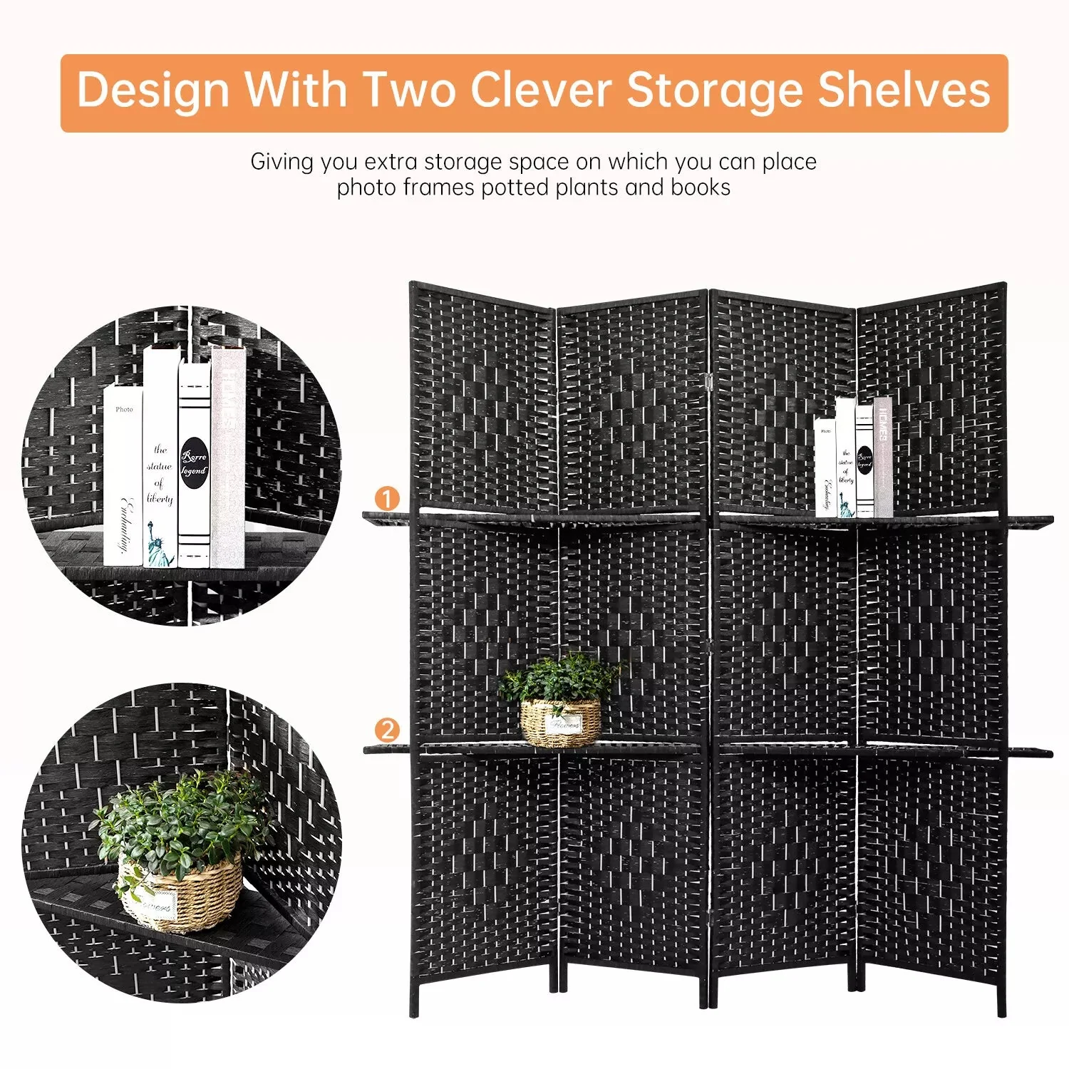 Wooden Room Dividers Partition Screen - Image 4