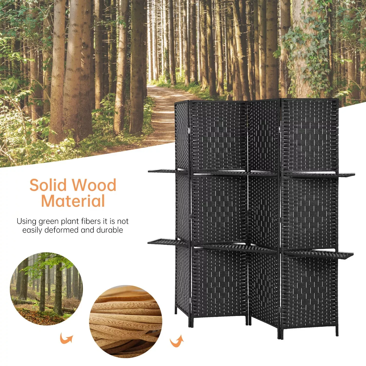 Wooden Room Dividers Partition Screen - Image 6