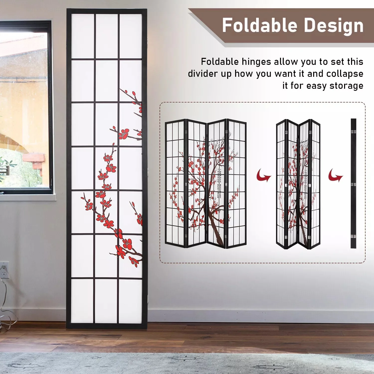 Wooden Room Dividers Partition Screen - Image 5