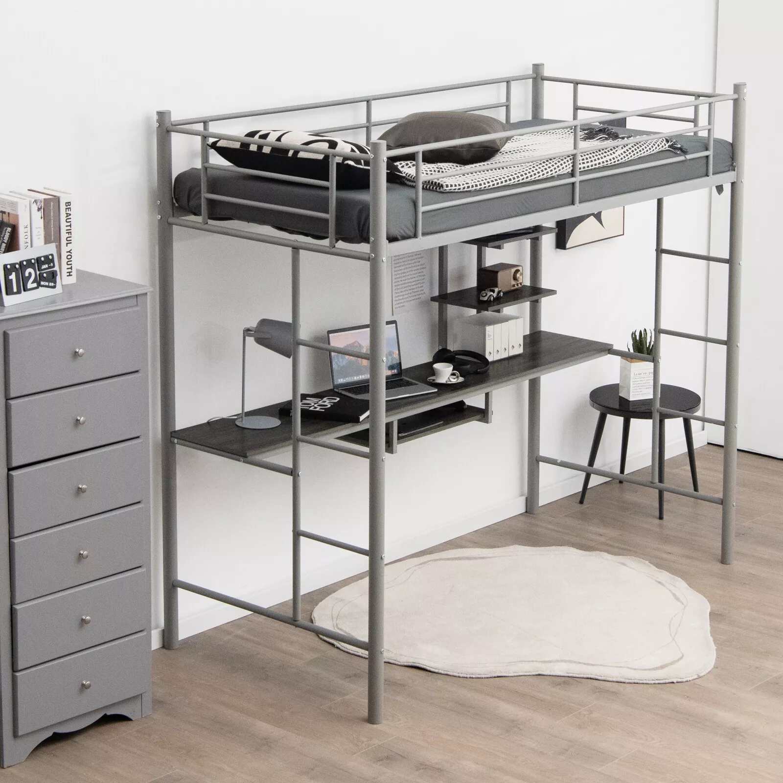 Yash Metal High Sleeper Cabin Loft Bed - Image 8