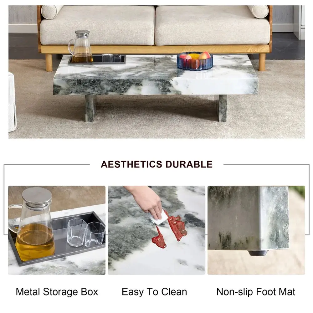 Yusuf Marble Coffee Table - Image 6