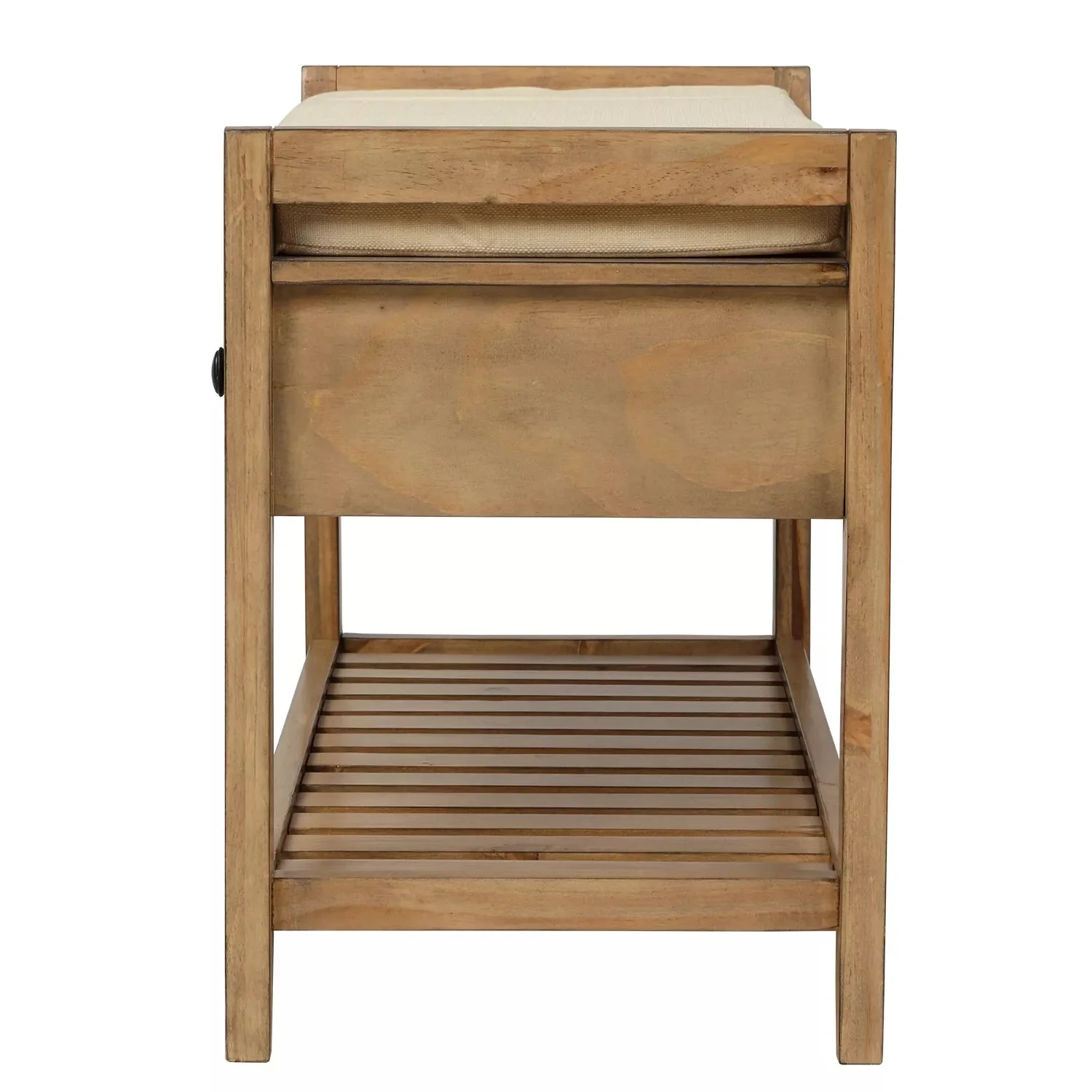 Zaina Indoor Wooden Storage Bench - Image 4