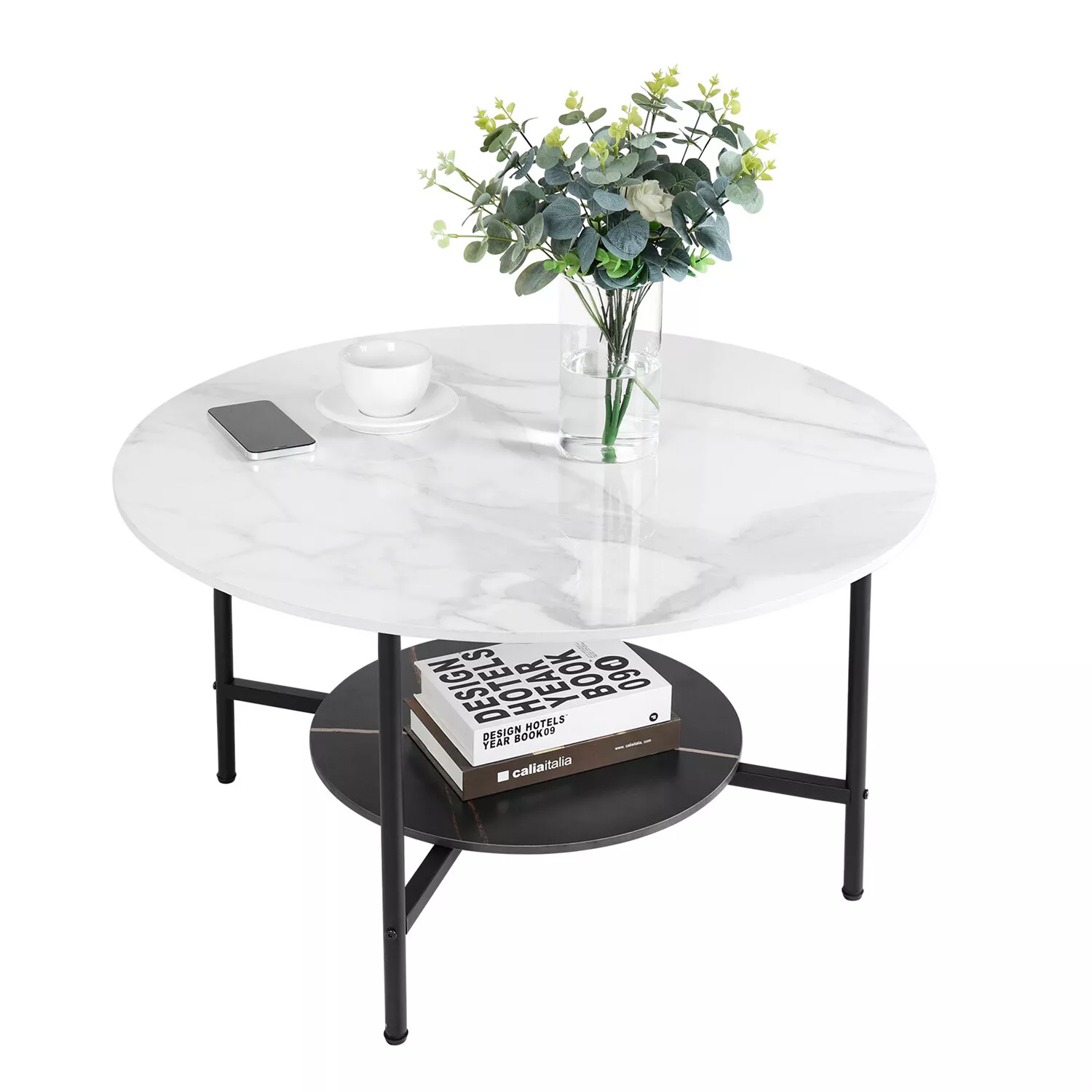 Zaina Marble Round Coffee Table - Image 2